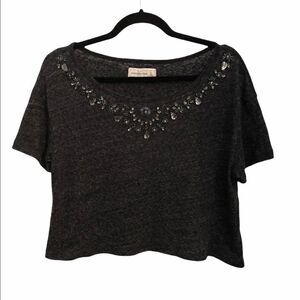 Beaded Abercrombie and Fitch half shirt
